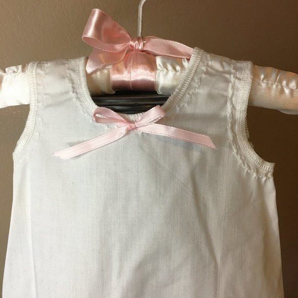 Elegant Grandma-Made 2-piece Layered Pinafore Velvet Baby Dress 👶🎀 - Picture 12 of 15
